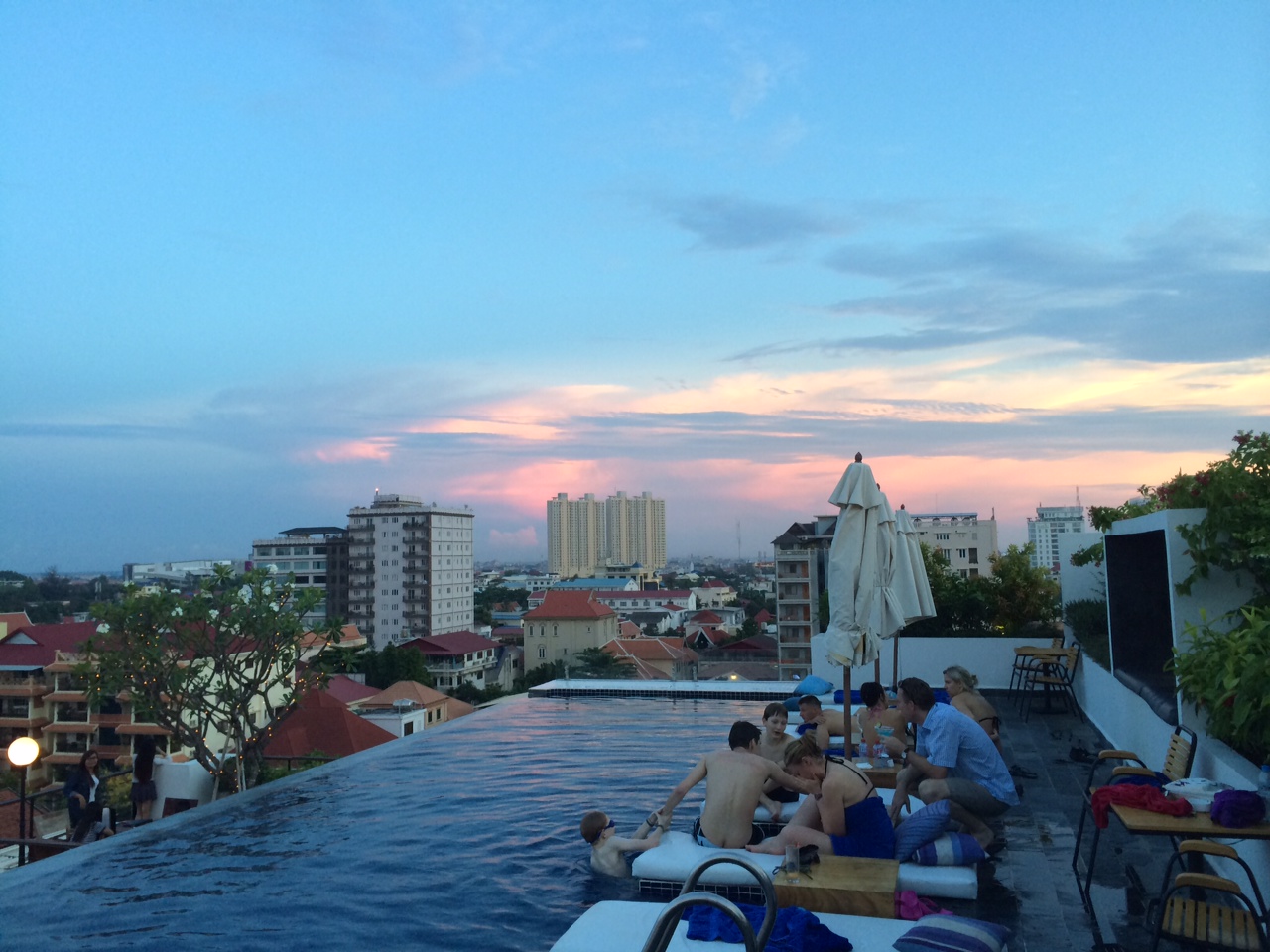 Patio swimming pool
