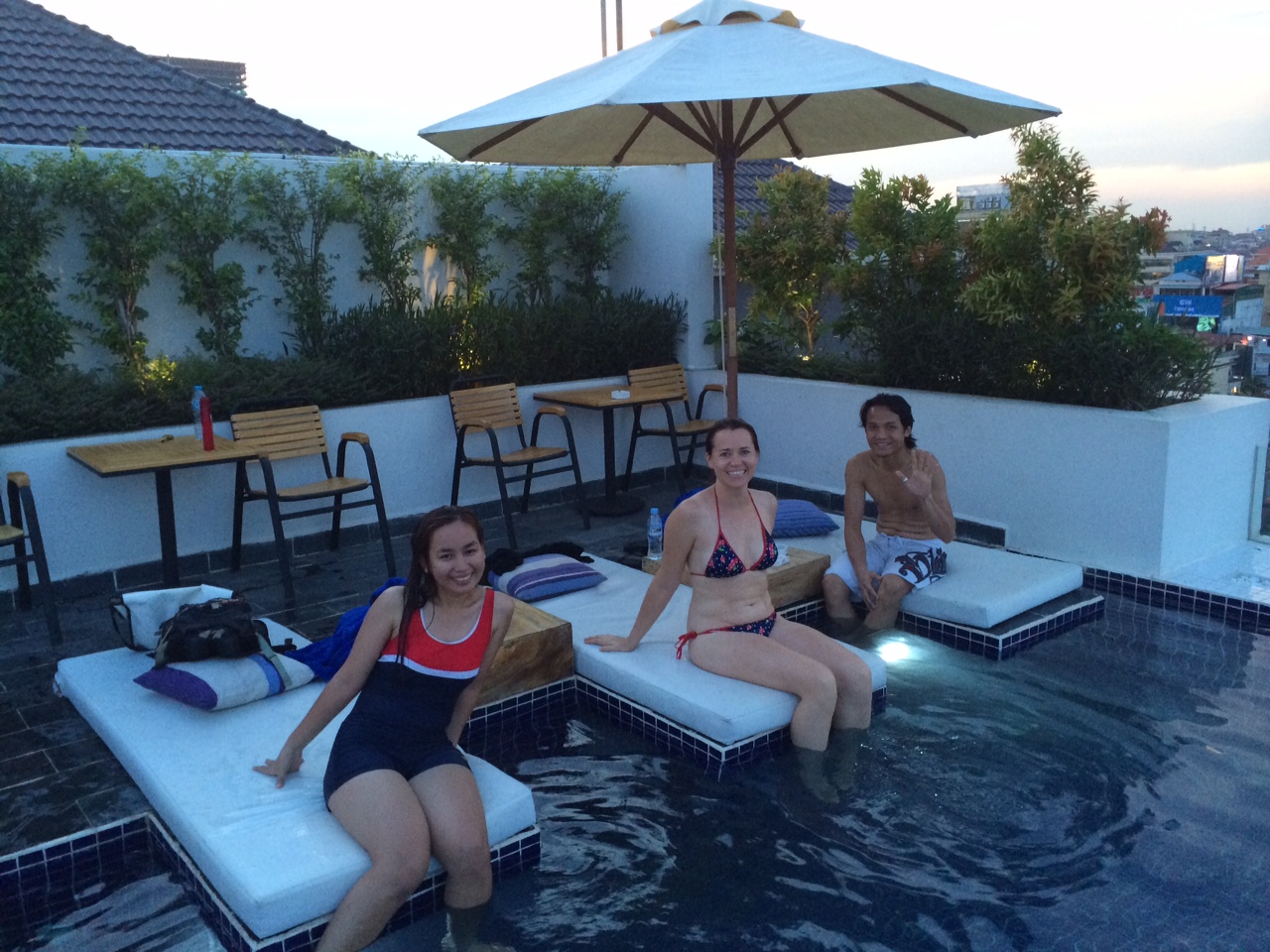 Patio swimming pool in Phnom Penh