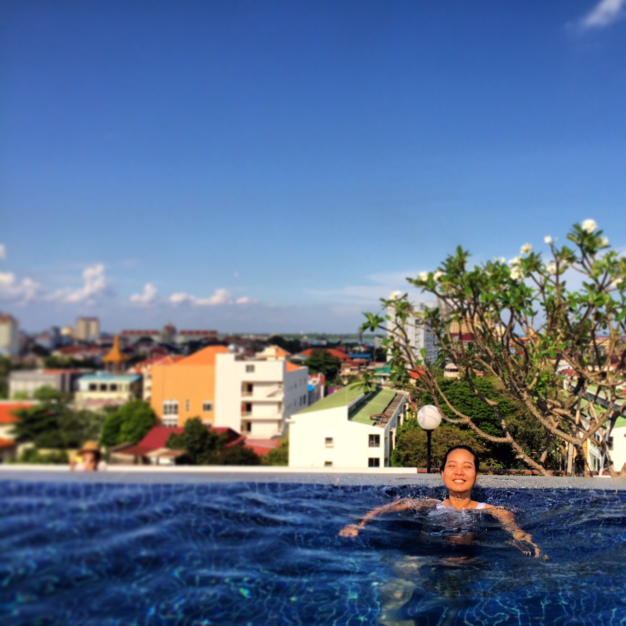 Patio swimming pool