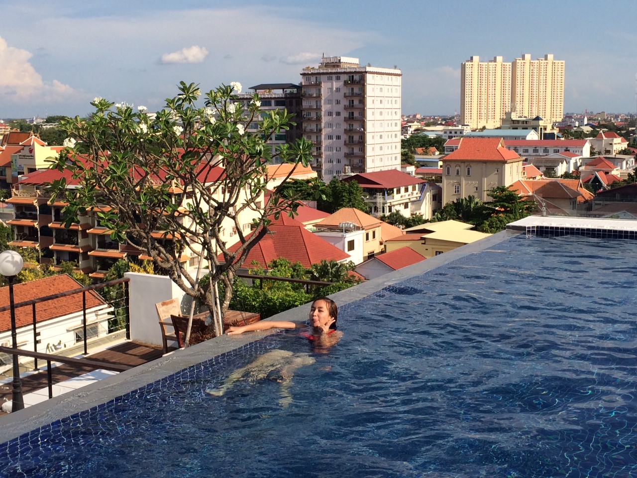 Patio swimming pool