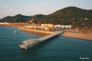 Overview of Kep West in Kep, Cambodia