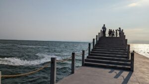 Stairs to Heaven on the pier of Kep West