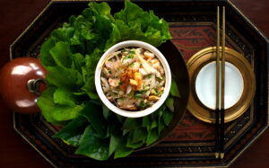 A page from "SAOY - Royal Cambodian Home Cuisine." 