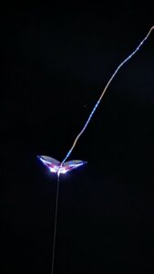 LED Lights on a Kite from Japan at Sky Fest 2023 in Sihanoukville, Cambodia